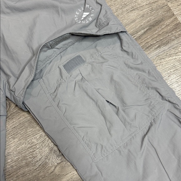Adidas Women’s by Stella McCartney TrueCasuals Woven Solid Track Pants Grey Sz L - Picture 5 of 13